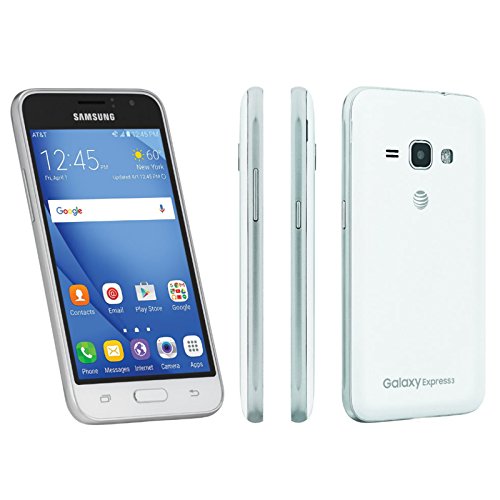 Samsung - Galaxy Express 3 (Sm-J120a) - 8g - White - New - Locked To At&T Prepaid - Fully Function Tested