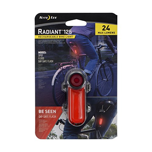 Nite Ize Red Radiant 125 Rechargeable Bike Light