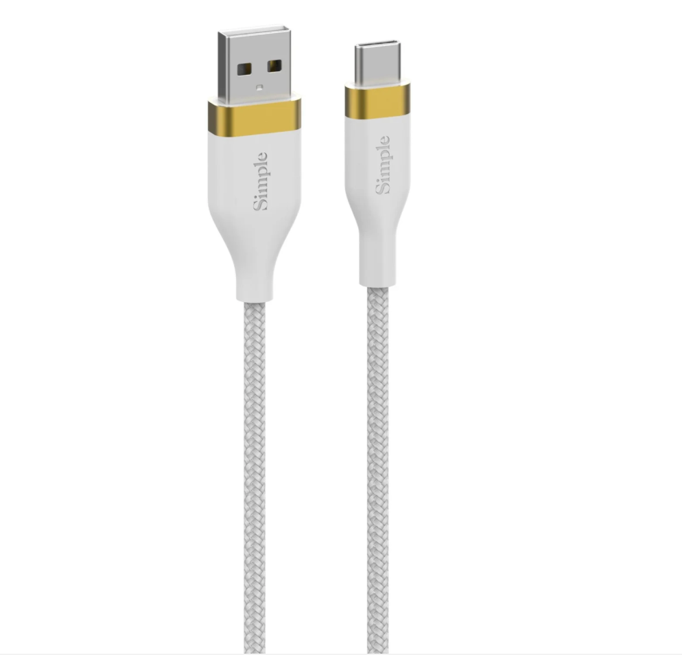 Simple 6 Ft Usb-A Cable With Usb-C Connector