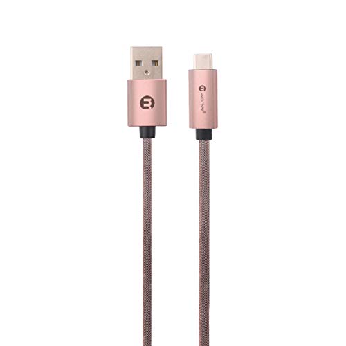 Mworks! Mpower! Braided Type-C Sync & Charge Cable 2.0 Meter Rose Gold