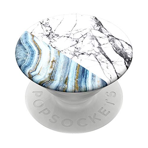 Popsockets Swappable Expanding Stand And Grip For Smartphones And Tablets Aegean Marble