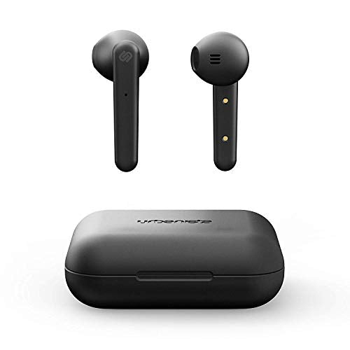 Urbanista Stockholm True Wireless Earbuds 14h Playtime Bluetooth 5.0 With Charging Case, Touch Controls & Dual Mic Earphones Compatible With Android And Ios Black