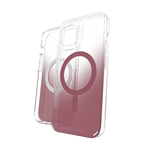 Gear4 Zagg Milan Snap Case Magsafe Compatible Clear Case With Beautiful Detailing For Apple Iphone 13 Rose,702008218