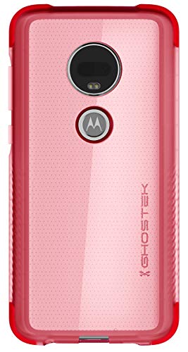 Ghostek Covert Clear Moto G7 Power, Moto G7 Supra Case With Super Slim Thin Design And Scratch Resistant Back Secure Non-Slip Grip Prevents Drops 2019 Moto G7 Power / G7 Supra (6.2 Inch) (Pink)