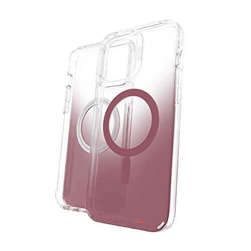 Gear4 Zagg Milan Snap Case Magsafe Compatible Clear Case With Beautiful Detailing For Apple Iphone 13 Pro Max Rose,702008222