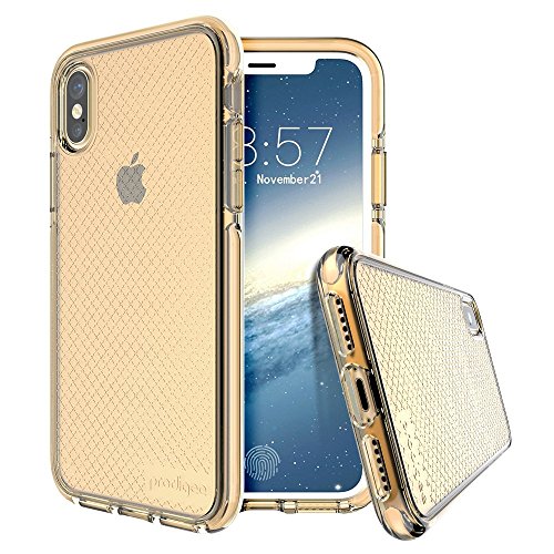 Prodigee [Safetee] Gold For Iphone X (2017) Iphone Xs (2018) Case Clear Transparent Silver Shock Proof Cover