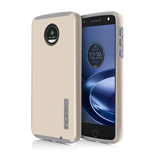 Incipio Dualpro Case For Moto Z Force Smartphone Iridescent Champagne / Light Gray