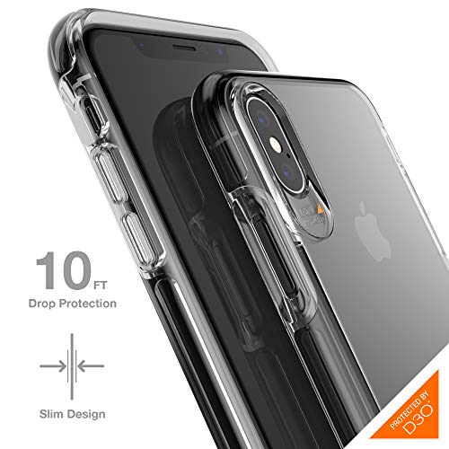 Gear4 Crystal Palace Clear Case With Advanced Impact Protection [ Approved By D3o ], Slim, Tough Design For Iphone X/Xs – Clear