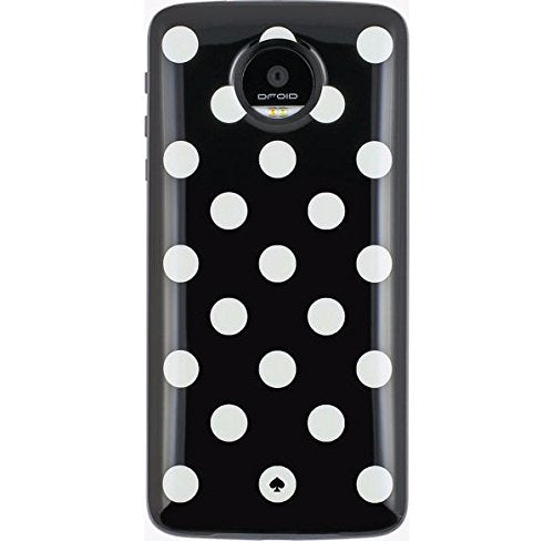 Kate Spade New York Cell Phone Case For Motorolo Z Droid, Z Play Droid Le Pavillion Black/Cream