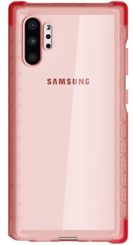 Ghostek Covert Clear Galaxy Note 10 Plus Case With Super Slim Thin Design And Grip Shockproof Heavy Duty Protection And Wireless Charging Compatible For 2019 Galaxy Note10+ 5g (6.8 Inch) (Pink)