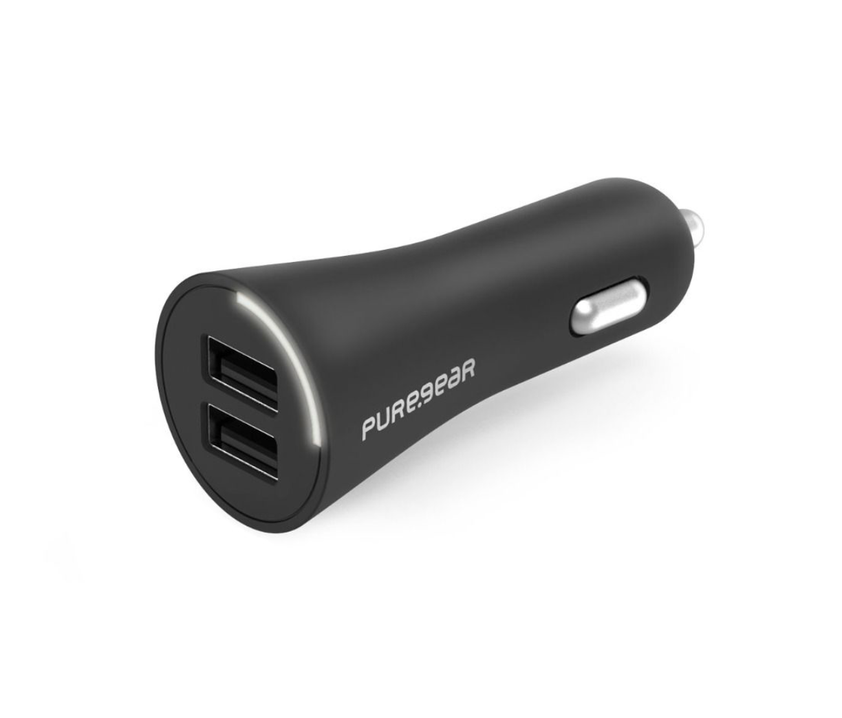 Pure Gear 24w Dual Usb-A Car Charger Black