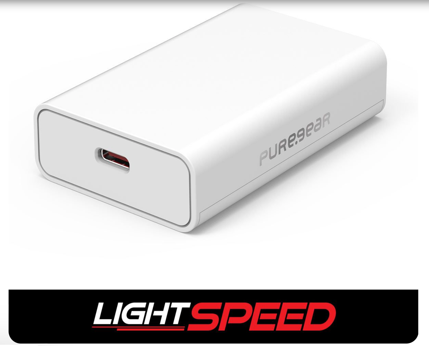 Lightspeed 45w Single Usb-C Pd Wall Charger White