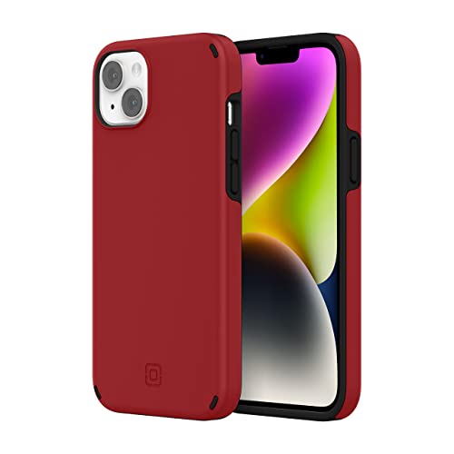 Incipio Duo Case Compatible With Magsafe For Apple Iphone 14 Plus Scarlet Red/Black [Iph-2038-Scrb]