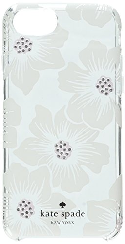 Incipio Apple Iphone 6/6s/7/8 Kate Spade Hard-Shell Case Hollyhock Floral (Clear/Cream With Gems)