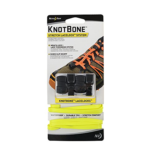 Nite Ize Knotbone Stretch Lacelock System, Neon Yellow