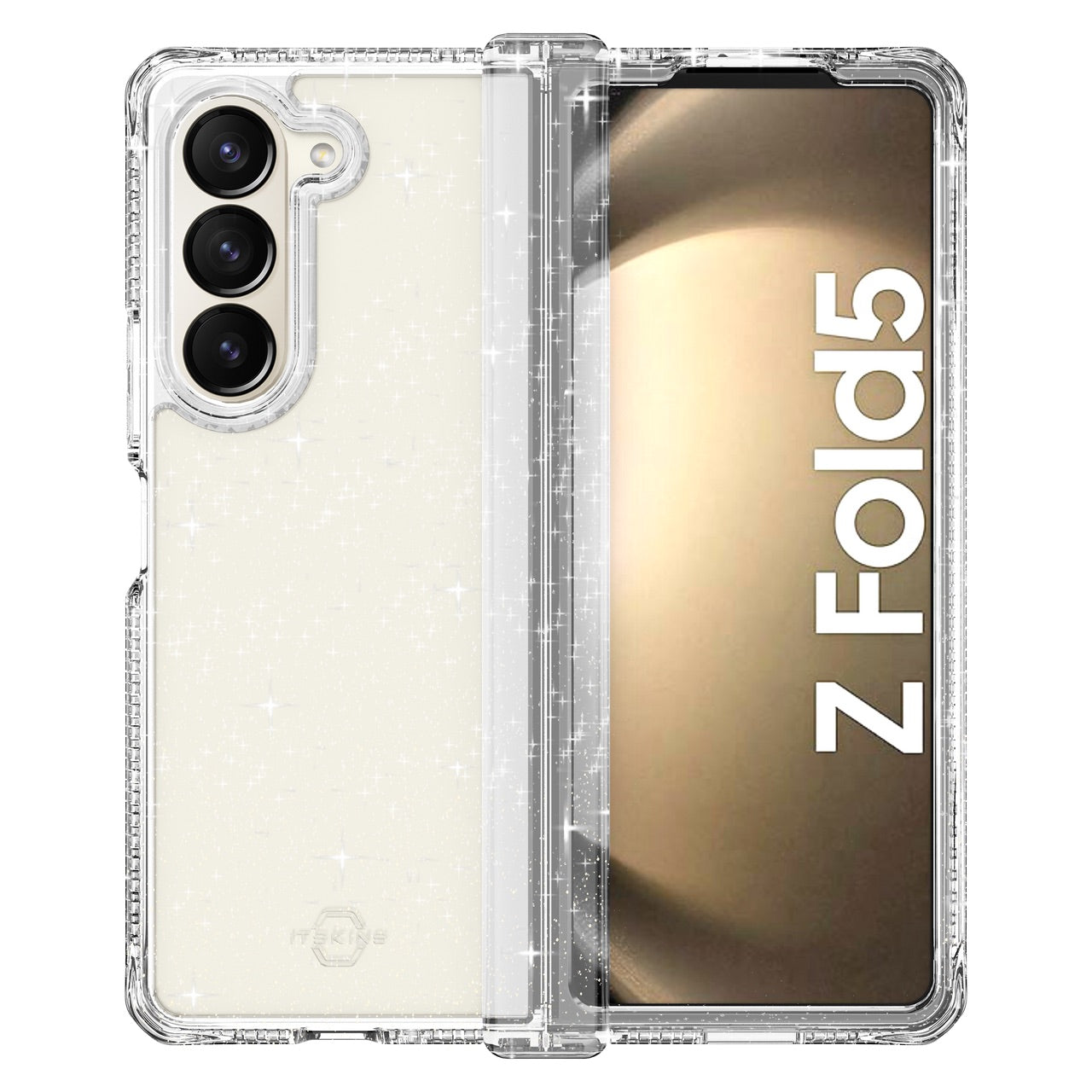 Itskins Supreme_R Hinge Spark Case For Samsung Galaxy Z Fold5 Transparent