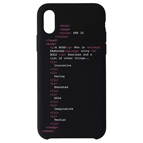 My Social Canvas Girl Code Phone Case For Iphone Xs/Iphone X Black