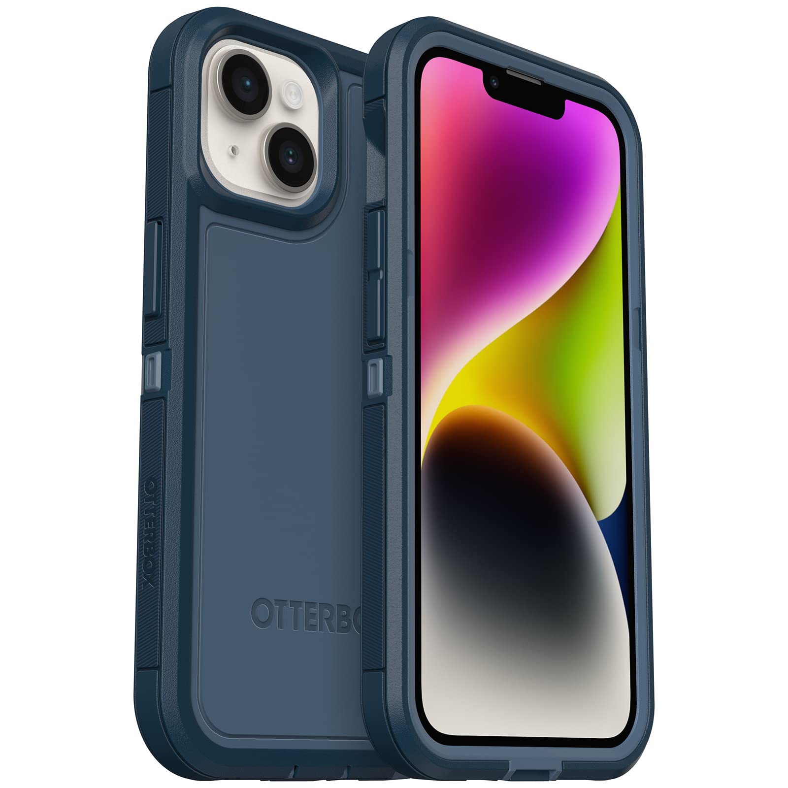 Otterbox Iphone 14 & Iphone 13 Defender Series Xt Case Open Ocean (Blue), Screenless, Rugged , Snaps To Magsafe, Lanyard Attachment