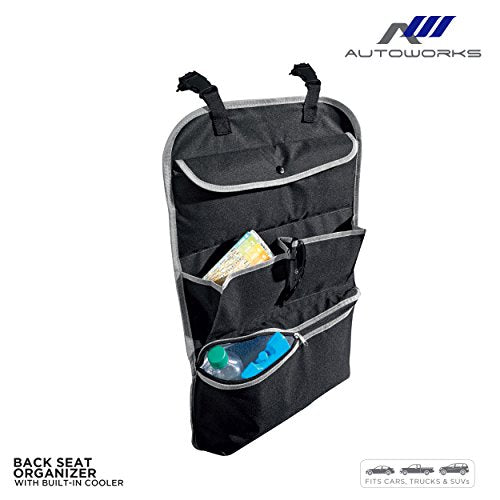 Autoworks Universal Back Seat Car Organizer With Cooler