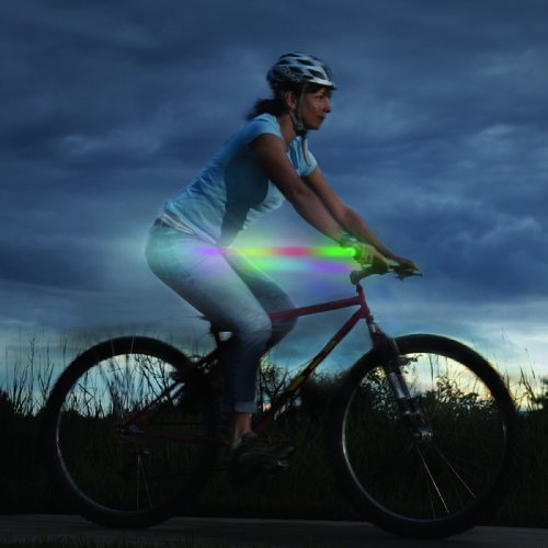 Nite Ize Griplit Led Bike Handlebar Grip Lights, Visibility + Safety Bike Light, 2 Pack, Disc-O Color-Changing Led