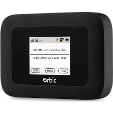 Verizon - Orbic Speed Mobile Hotspot (Orb400l) - 512mb - Black - Grade B - Locked To Verizon - Fully Function Tested