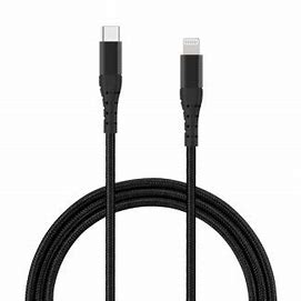 Tekya 72 Inch (6ft) Apple Lightning To Usb-C 3 Amp Braided Cable Black