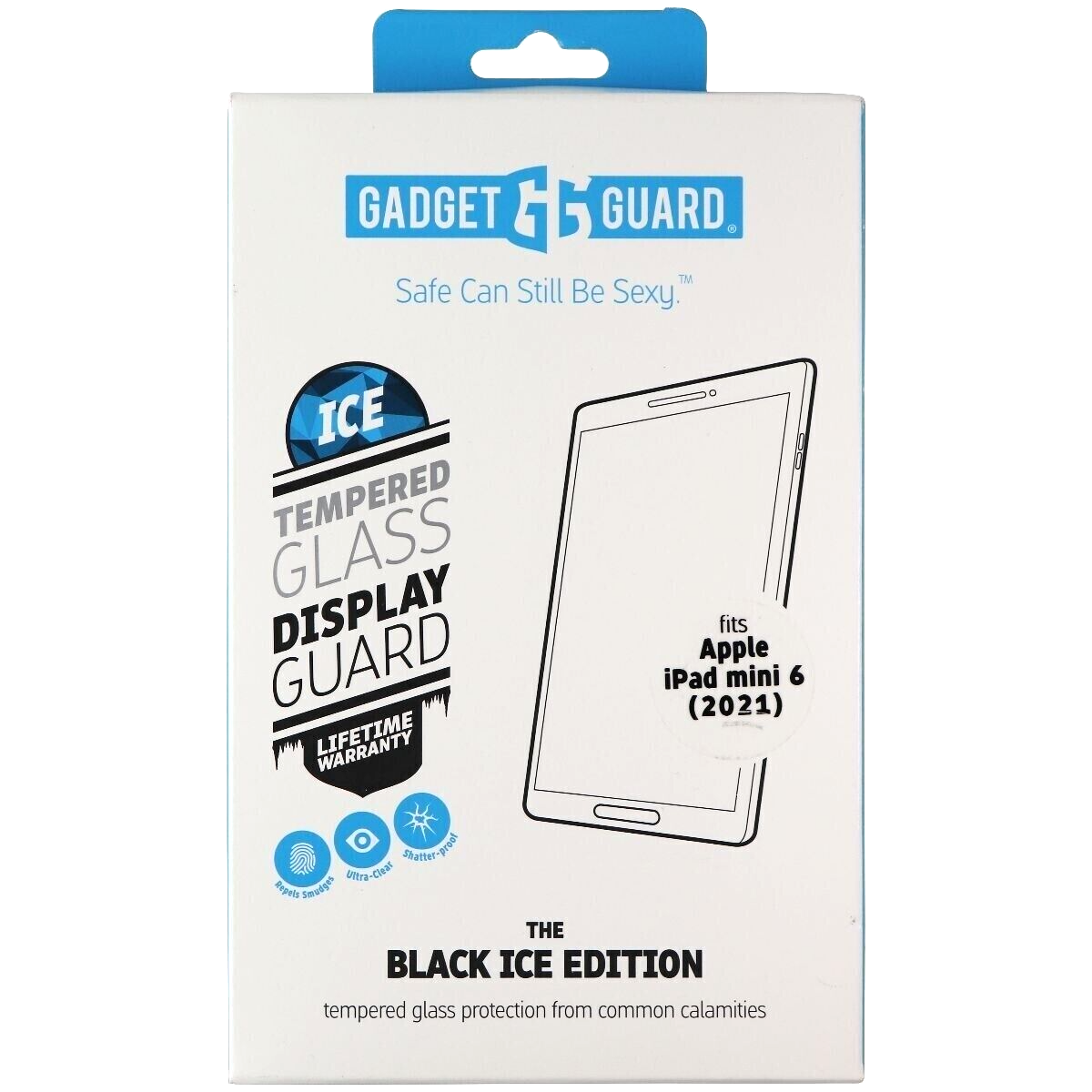 Gadget Guard Black Ice Glass Screen Protector For Apple Ipad Mini 6 Clear