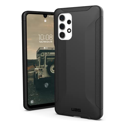 Urban Armor Gear Uag Designed For Galaxy A13 4g (Sm-A135f) Case [6.6-Inch Screen] Scout Rugged Sleek Shockproof Lightweight Military Drop Tested Protective Cover, Black