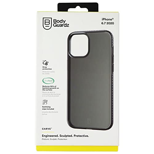 Bodyguardz Carve Series Gel Case For Apple Iphone 12 Pro Max Black