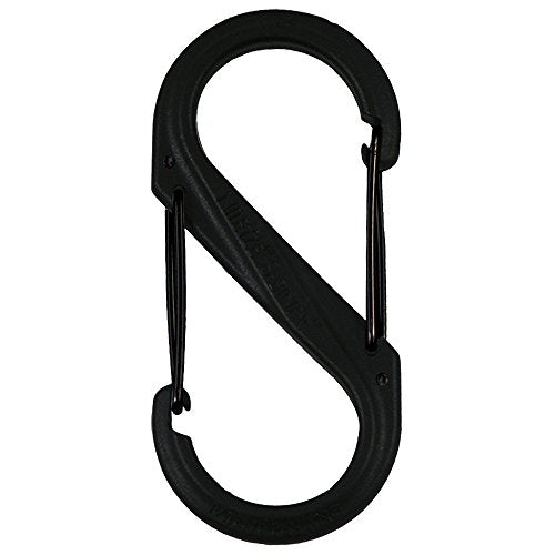 Nite Ize S-Biner Plastic Size #10 Black/Black Gates