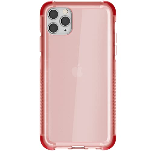 Ghostek Covert Clear Iphone 11 Pro Max Case With Super Slim Fit Design And Grip Bumper Shockproof Heavy Duty Protection Wireless Charging Compatible For 2019 Iphone 11 Pro Max (6.5 Inch) (Pink)