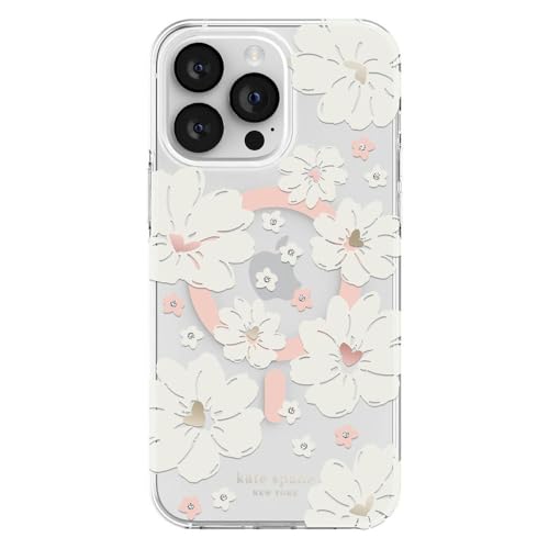 Kate Spade New York Protective Hardshell Case Compatible With Magsafe For Apple Iphone 14 Pro Classic Peony [Ksiph-235-Cflcc]