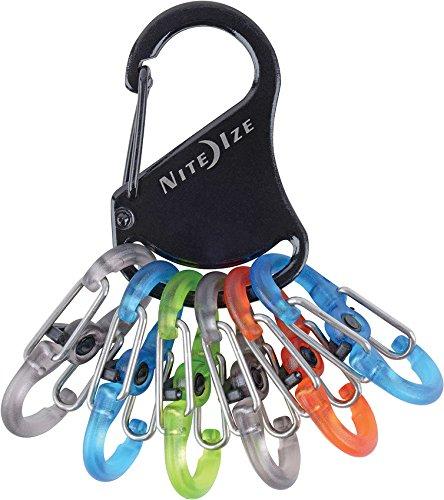 Nite Ize Keyrack Locker Polycarbonate S-Biner Microlocks Keychain W/Clip