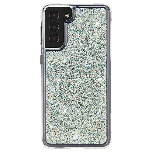 Case-Mate Twinkle Case For Samsung Galaxy S21 Plus 5g Glitter Foil Elements 10 Ft Drop Protection 6.7 Inch Stardust