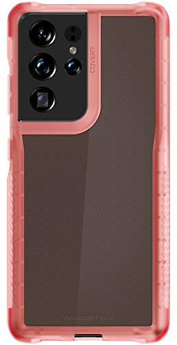 Ghostek Covert Pink Galaxy S21 Case For Women Clear Protective Phone Cover Durable Silicone Shockproof Protection Wireless Charging Compatible Designed For 2021 Samsung S21 5g (6.2inch) (Phantom Pink)