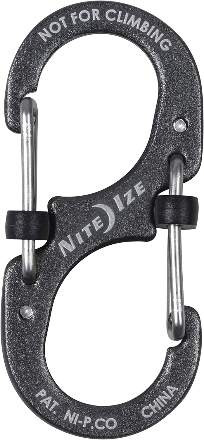 Nite Ize Lsba2-09-R6 S-Biner Slidelock Dual Locking Carabiner, Size #3, Charcoal