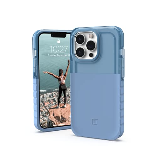 [U] By Uag Designed For Iphone 13 Pro Case Blue Cerulean Dip Slim Lightweight Stylish Trendy Translucent Shock Absorbing Pc Tpu Modern Protective Phone Cover, [6.1-Inch Screen]