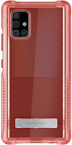 Ghostek Covert Galaxy A21 Case Clear With Kickstand Super Slim Fit Shockproof Design With Scratch Resistant Back And Anti Slip Hand Grip Wireless Charging Compatible 2020 Galaxy A21 (6.5 Inch) Pink