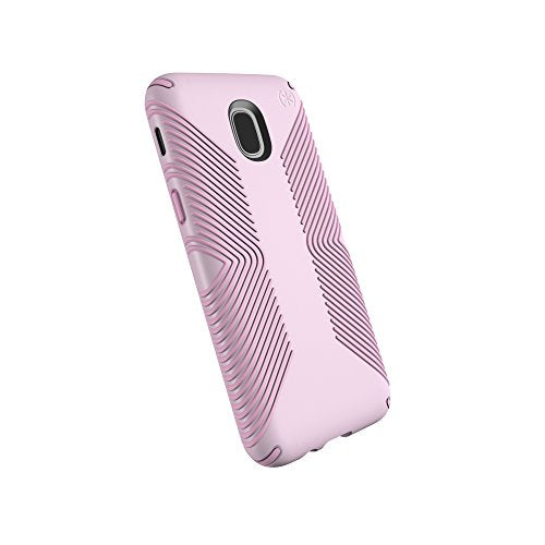 Speck Products Presidio Grip Samsung Galaxy J3 Case (Fits Verizon J3 V 3rd Gen, At&T Express Prime 3; Cricket Amp Prime 3, Sol 3; T-Mobile J3 Star), Ballet Pink/Ribbon Pink (112321-7248)