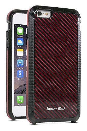 Impact Gel Cell Phone Case For Apple Iphone 6/6s Black/Red