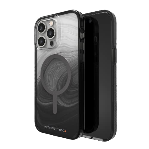 Gear4 Zagg Milan Snap Case Apple Iphone 14 Plus, D30 Drop Protection Up To (13ft│4m), Wireless Charging Compatible, Reinforced Top, Bottom & Edges Black Swirl