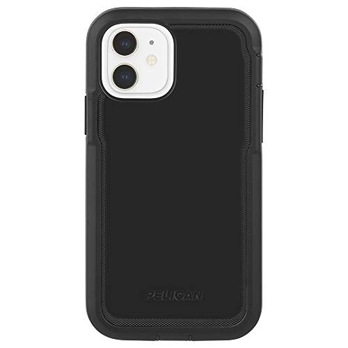 Pelican Voyager Series Case For Iphone 12 Mini (5g) Military Drop Protection Holster 5.4 Inch Black