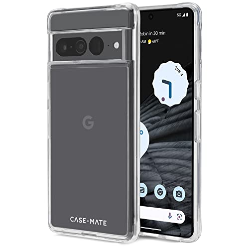 Case-Mate Google Pixel 7 Pro Case Clear With 10ft Drop Protection & Wireless Charging, Tough Series Slim Case Cover For Pixel 7 5g With Anti Scratch, Thin, Scratch Resistant