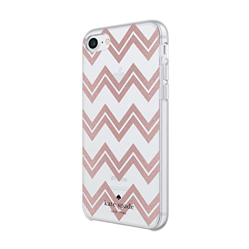 Incipio Apple Iphone 6/6s/7/8 Kate Spade Hard-Shell Case - Chevron (Rose Gold Glitter/Clear)