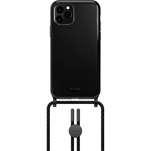 Laut Crystal-X Necklace Case Compatible With Iphone 12 Pro Max | 13ft./4m Impact Protection | Adjustable Cord | Crystal Clear • Ultra Black