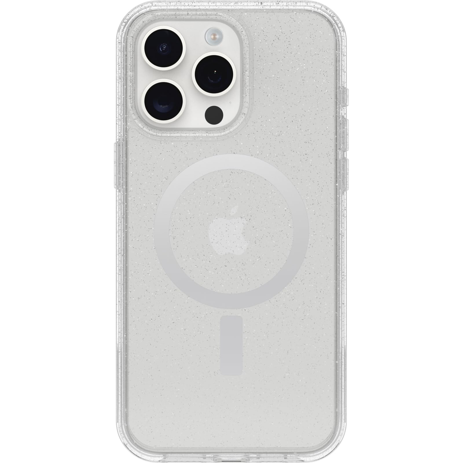 Otterbox Iphone 15 Pro Max (Only) Symmetry Series Clear Case Stardust (Clear/Silver), Snaps To Magsafe, Ultra-Sleek, Raised Edges Protect Camera & Screen