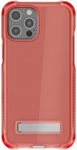 Ghostek Covert Clear Pink Iphone 12 Case For Women, Iphone 12 Pro Case For Women With Stand Slim Fit Phone Cover Heavy Duty Shockproof Protection Designed For 2020 Apple Iphone 12/12pro (6.1in) (Pink)