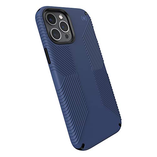 Speck Products Presidio2 Grip Iphone 13 Pro Max/12 Pro Max Case, Coastal Blue/Black/Storm Blue