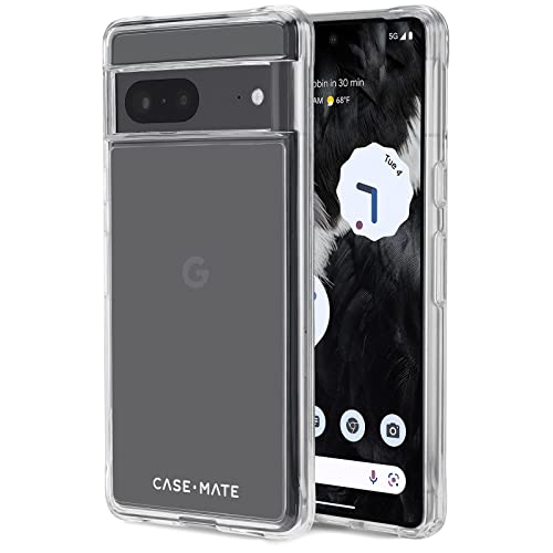 Case-Mate Google Pixel 7 Case Clear With 10ft Drop Protection & Wireless Charging, Tough Series Slim Case Cover For Pixel 7 5g With Anti Scratch, Thin, Scratch Resistant