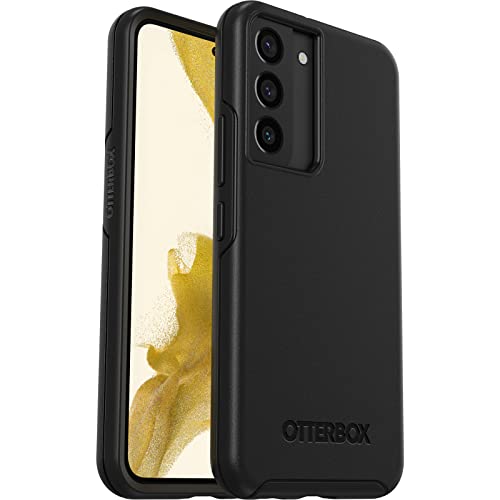 Otterbox Galaxy S22 Symmetry Series Case Black, Ultra-Sleek, Wireless Charging Compatible, Raised Edges Protect Camera & Screen